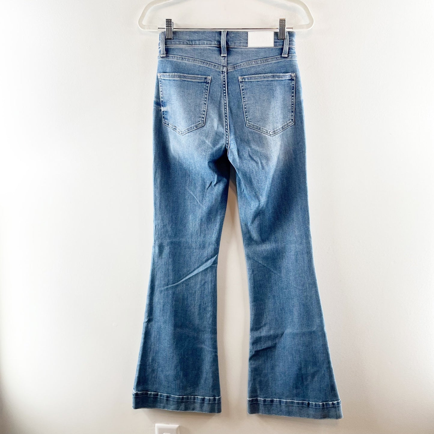 Pistola Kinsley Mid Rise Flare Leg Jeans Blue 27