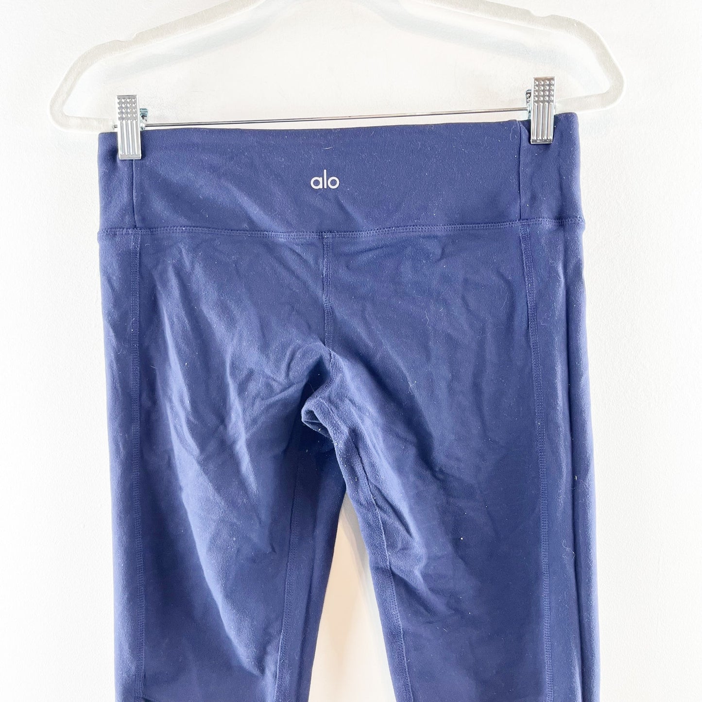 Alo Yoga Moto Leggings Pants Navy Blue Medium