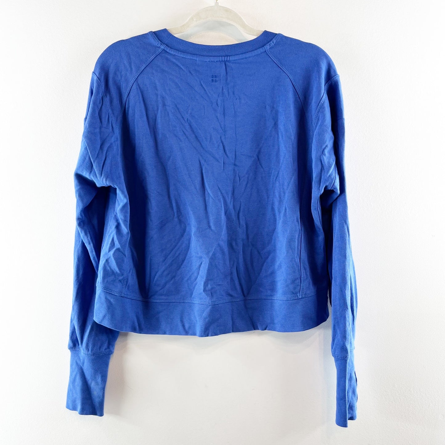 Sweaty Betty After Class Long Sleeve Crewneck Sweatshirt Royal Blue 4