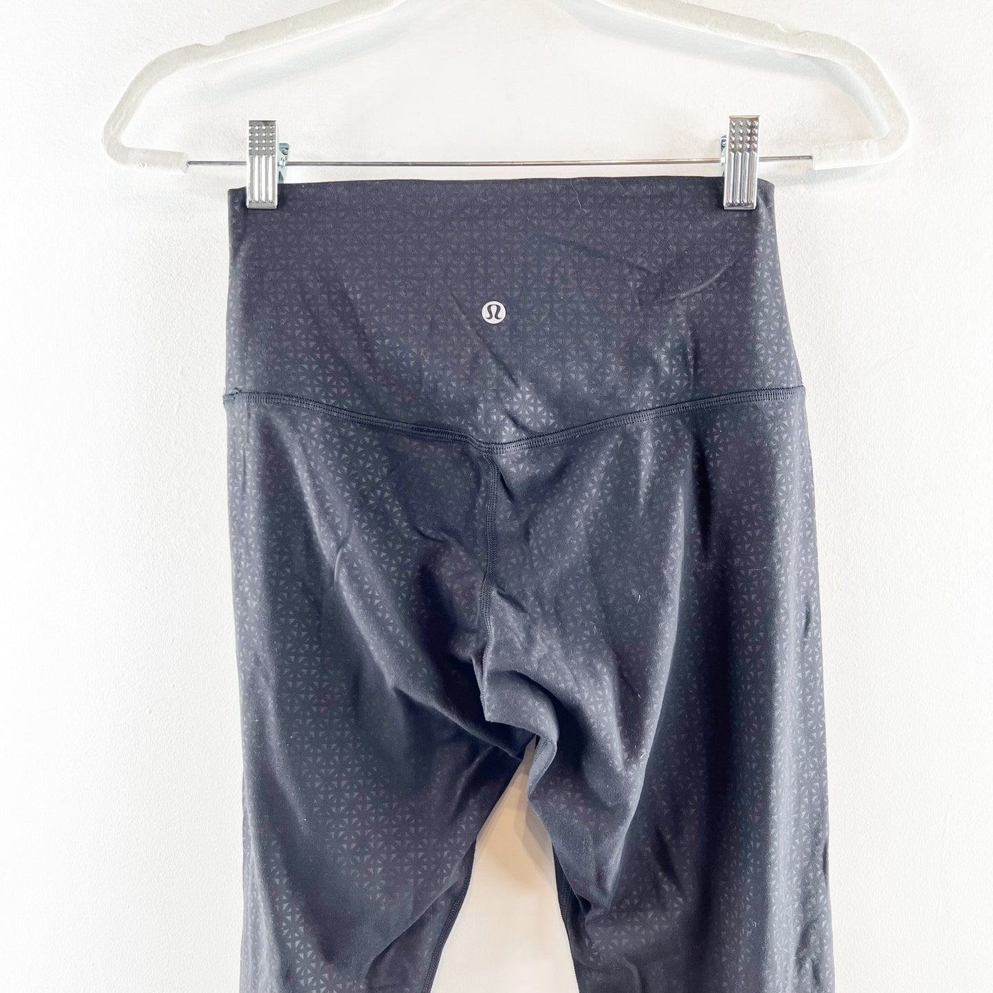 Lululemon Athletica Align Leggings Pants 25" Lattice Work Emboss Black 6