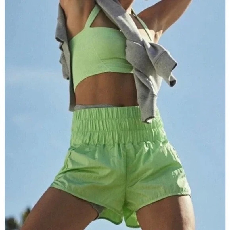 Free People Movement The Way Home Shorts Green Large