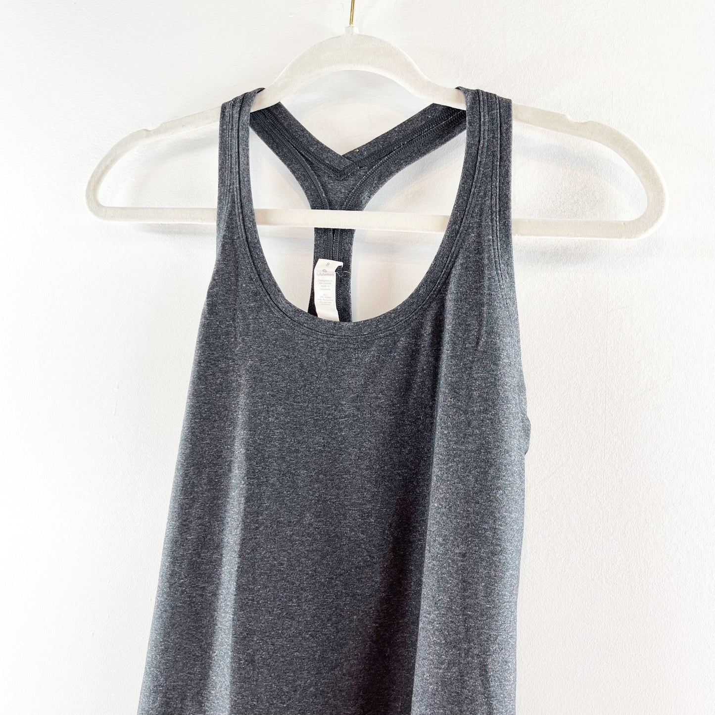 Lululemon Cool Racerback Sleeveless Scoopneck Tank Top Gray 8