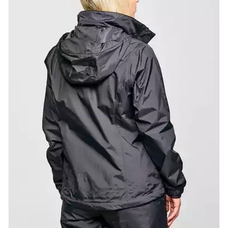 The North Face Resolve HyVent Long Sleeve Full Zip Hooded Rain Jacket Black M
