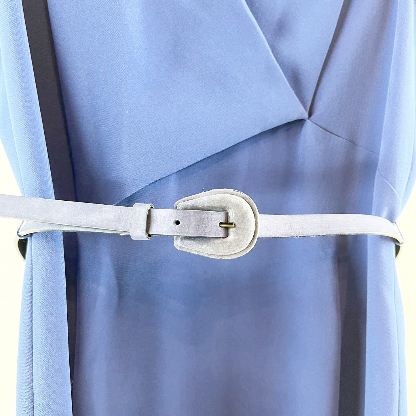 Max Mara Belted Sleeveless Sheath Knee Length Pencil Dress Royal Blue 12