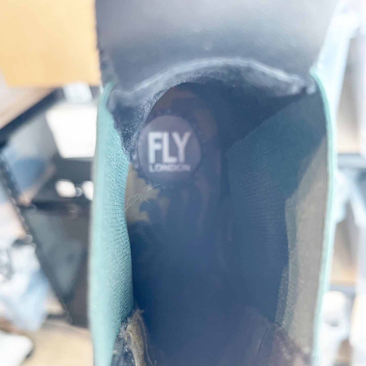 Fly London Leather Arkansas Wedge Pull On Boots Booties Black 10