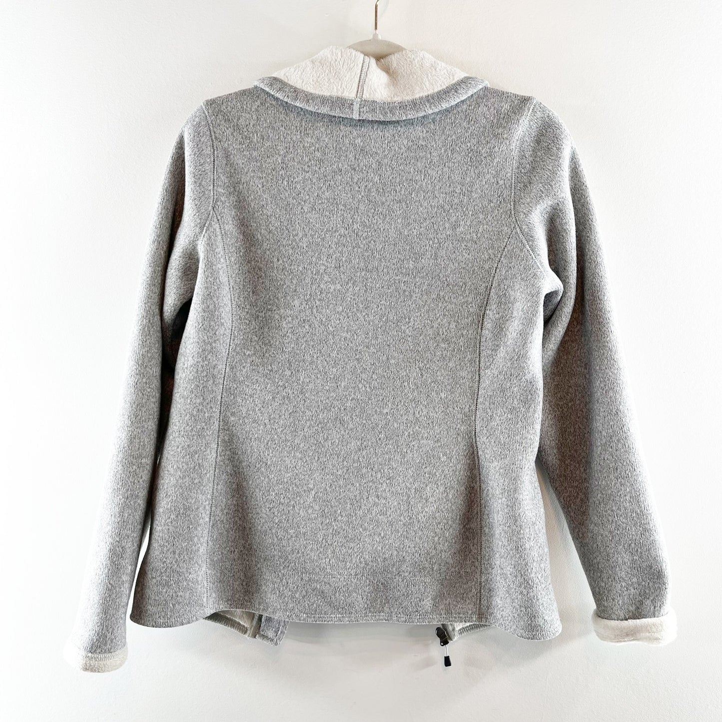 The North Face Banderitas Long Sleeve Full Zip Fleece Jacket Gray Small