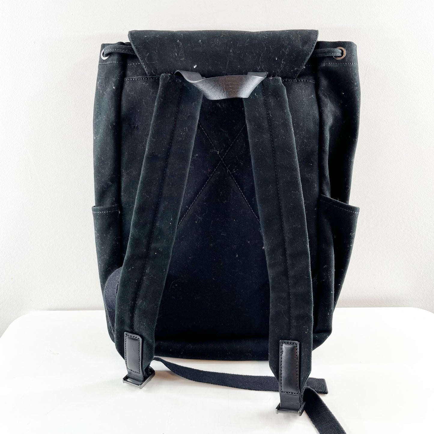 Everlane The Modern Snap Unisex Black Canvas Backpack