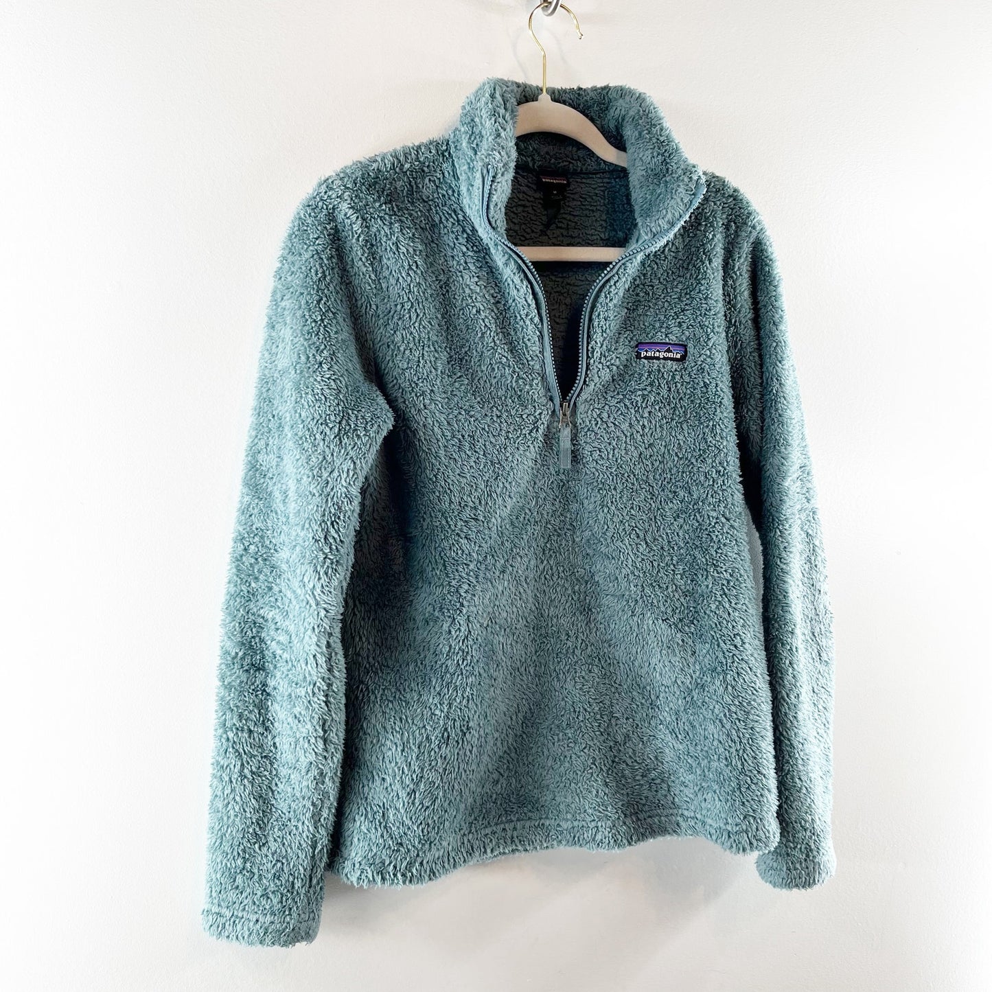 Patagonia Los Gatos 1/4 Zip Fleece Pullover Jacket Sage Green Medium