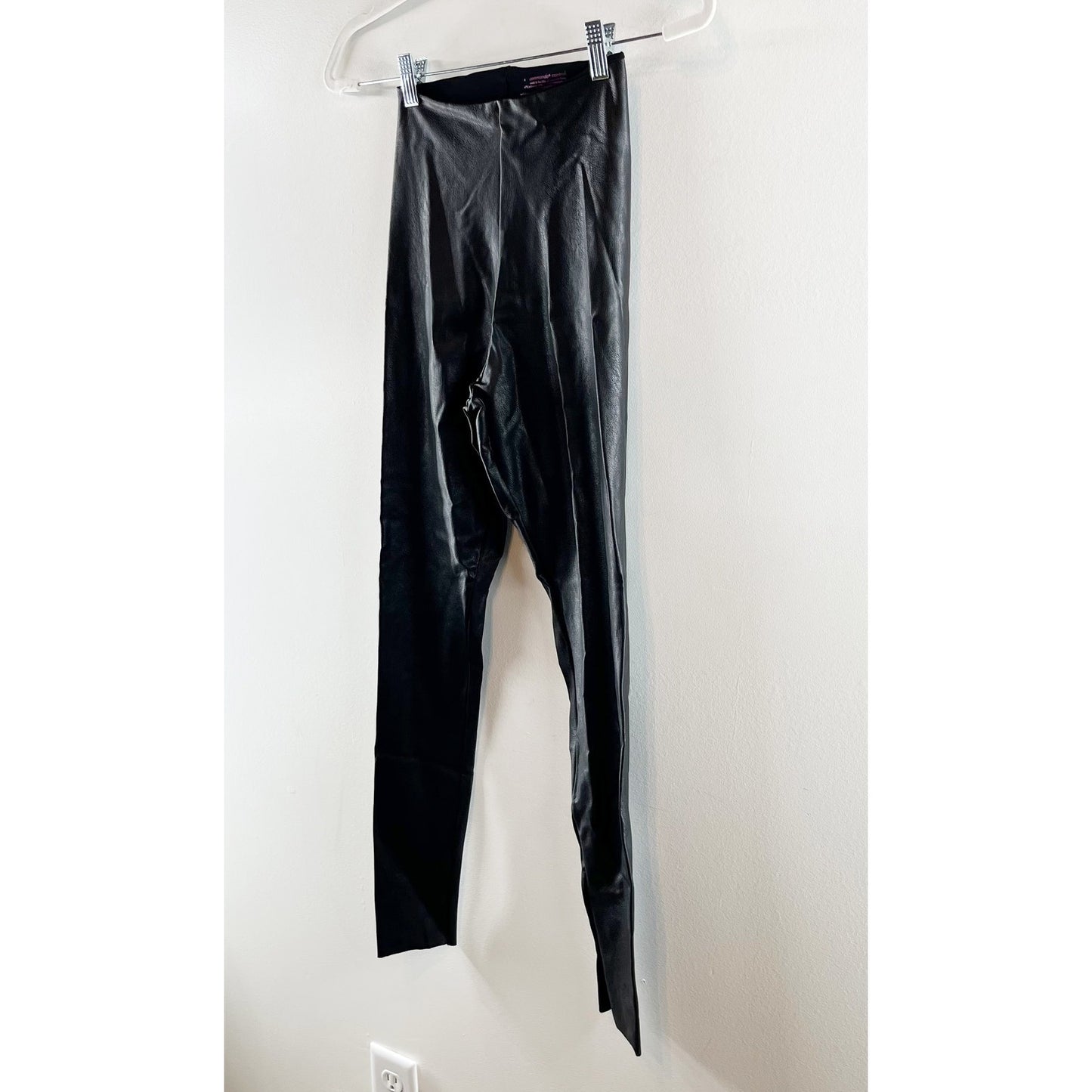 Commando High Rise Control Faux Leather Leggings Black Small