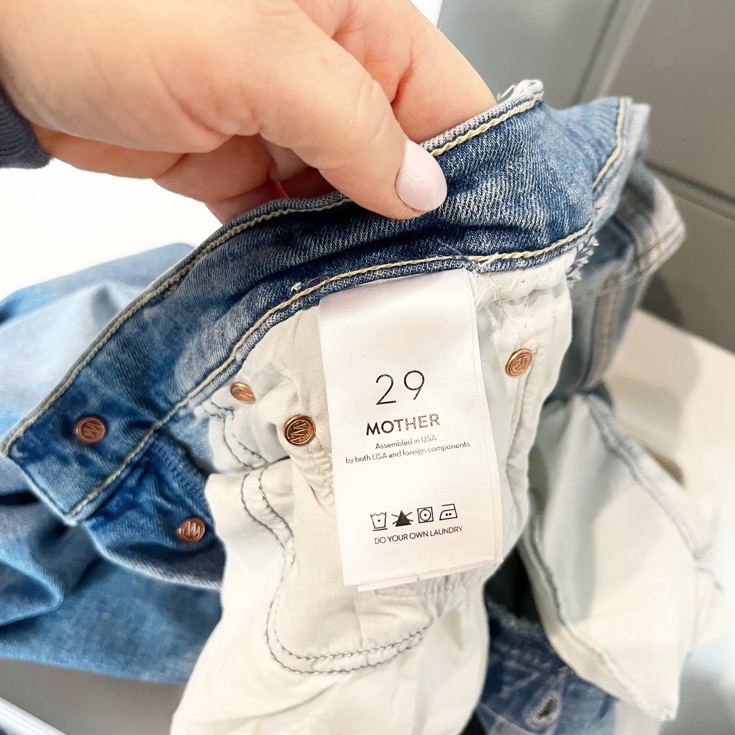 Mother The Curbside High Rise Straight Leg Ankle Jeans Secret Sister 29