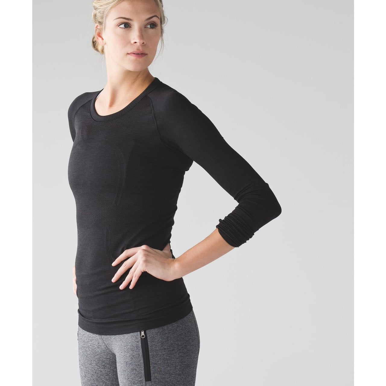 Lululemon Swiftly Tech Long Sleeve Crew Neck T-Shirt Black 10