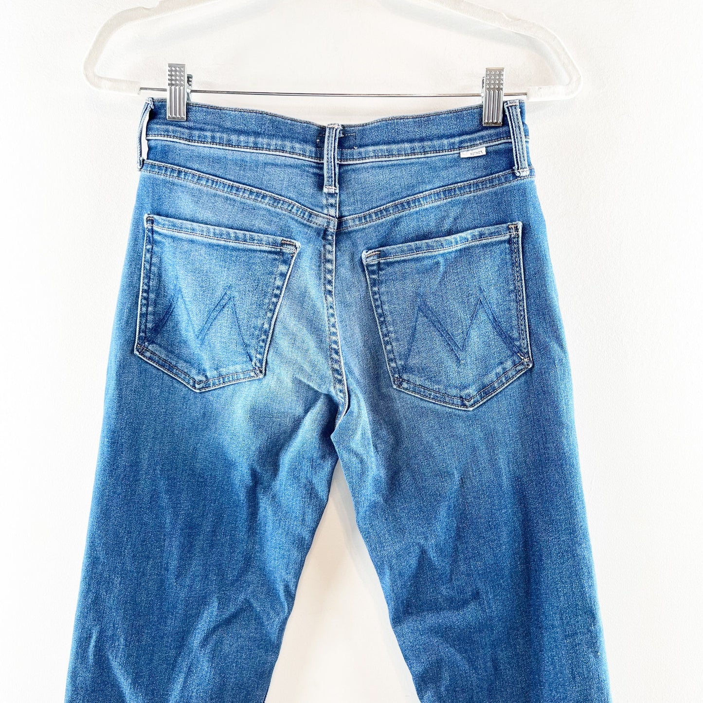 Mother The Smarty Pants Flood Mid Rise Straight Leg Jeans Connect The Dots 26