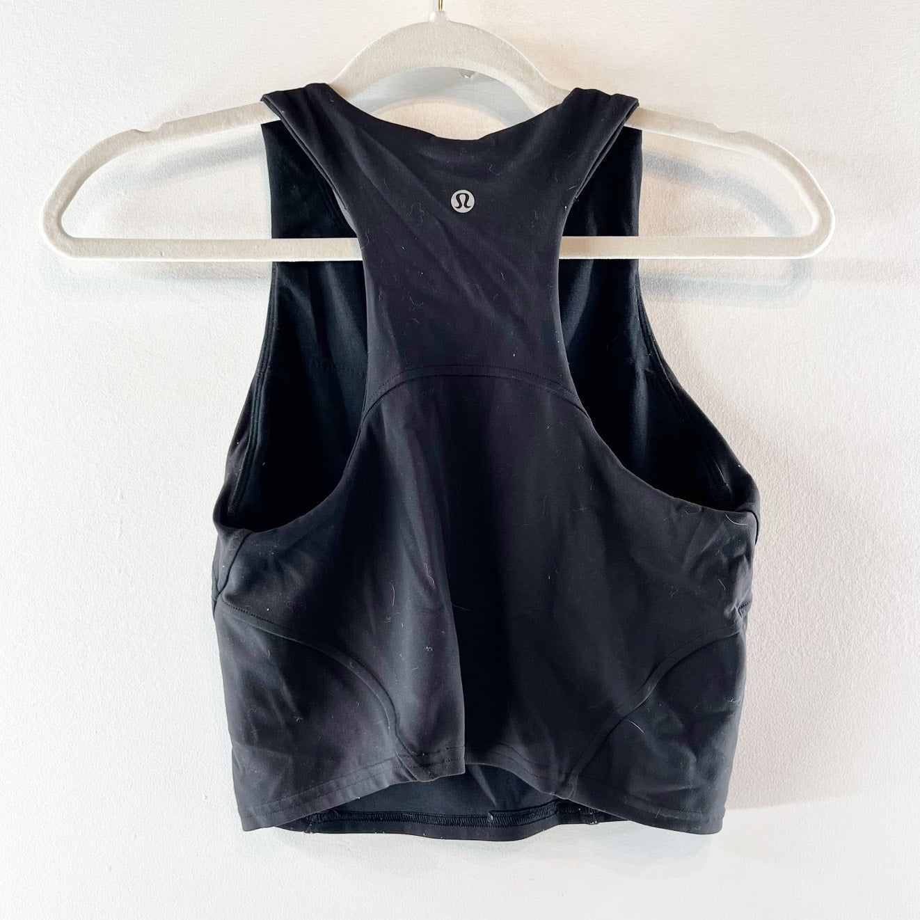 Lululemon Invigorate Training Cropped Tank Top Black 6