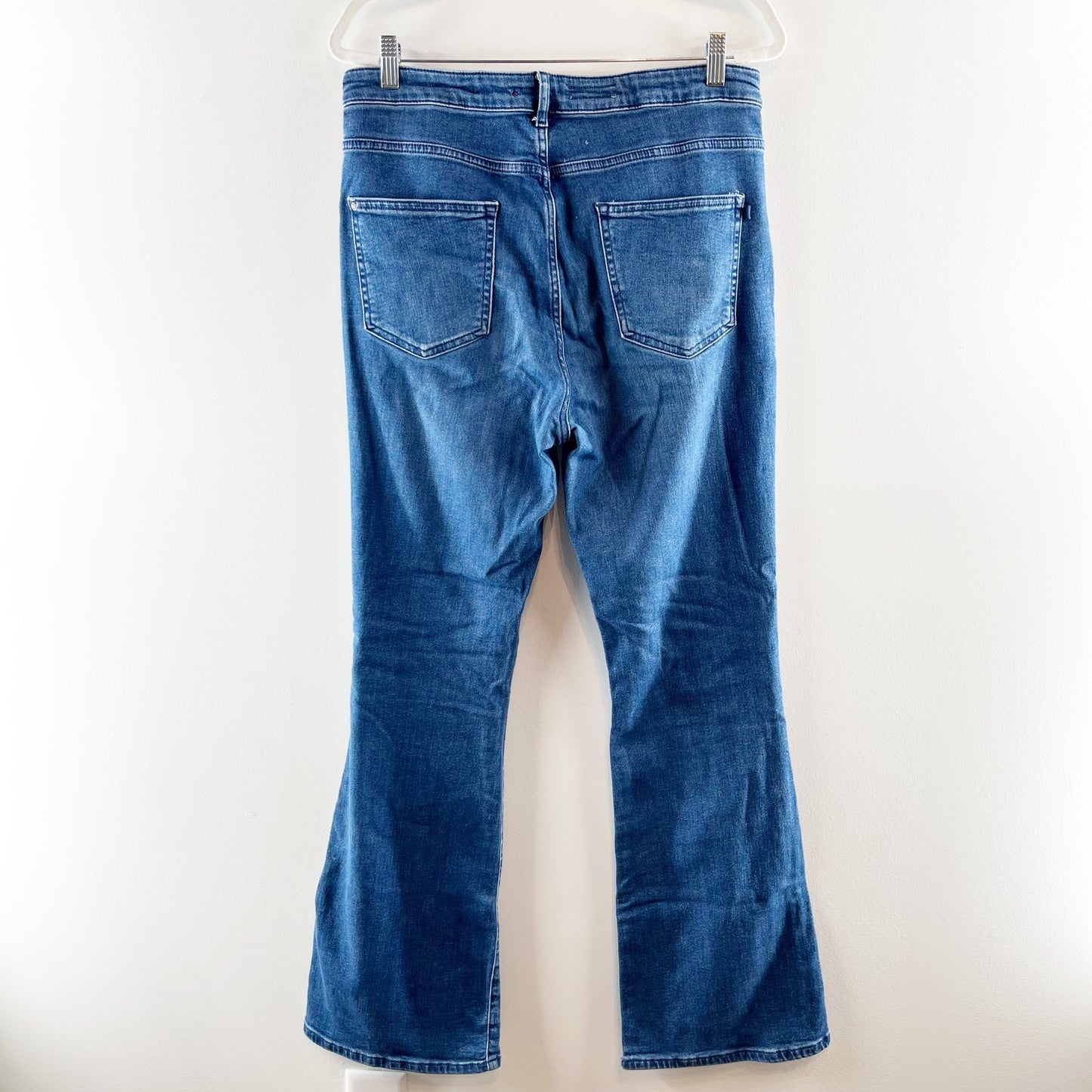 Pilcro Anthropologie High Rise Icon Bootcut Button Fly Jeans Stretch Blue 31