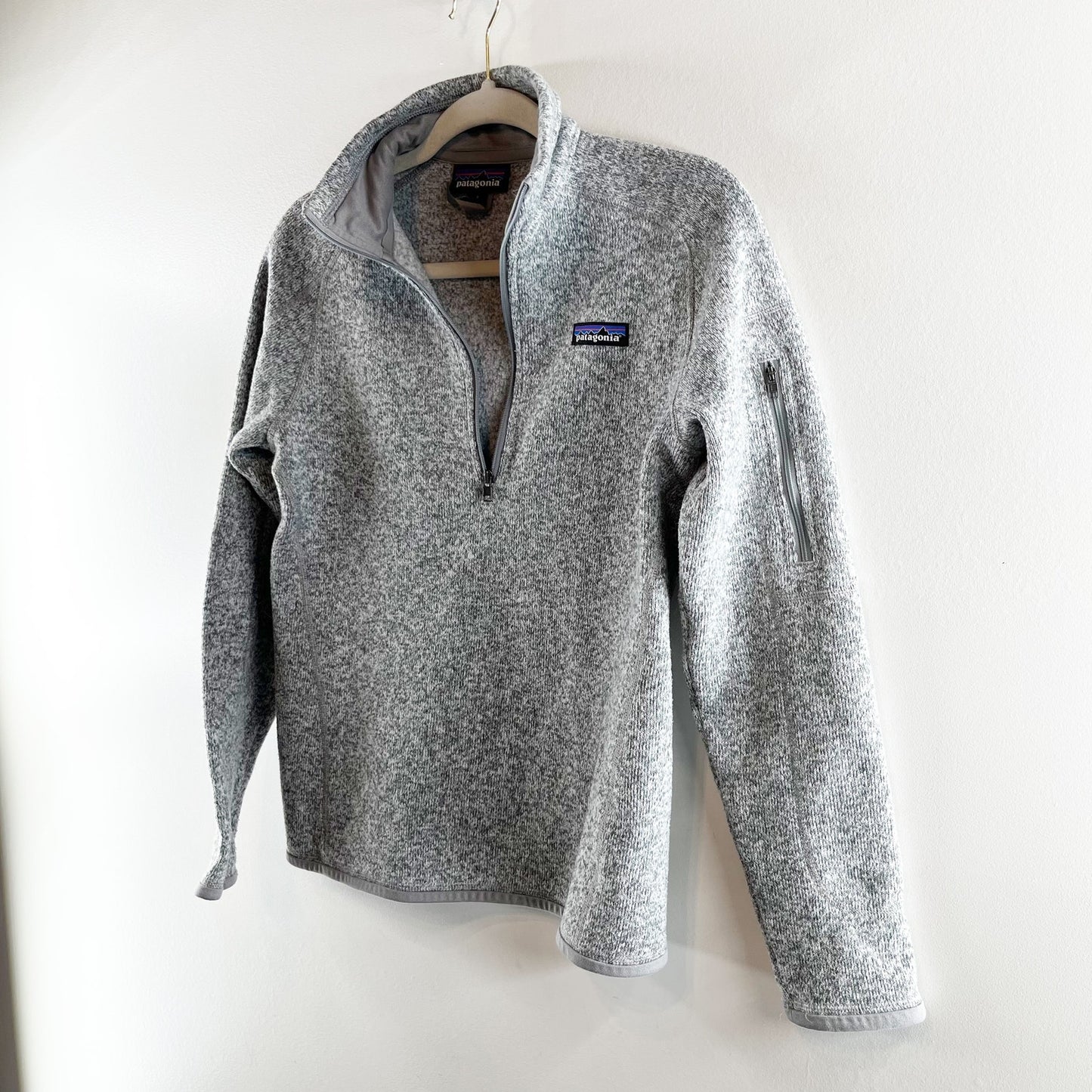 Patagonia 1/4 Zip Better Sweater Pullover Fleece Jacket Birch Gray Small