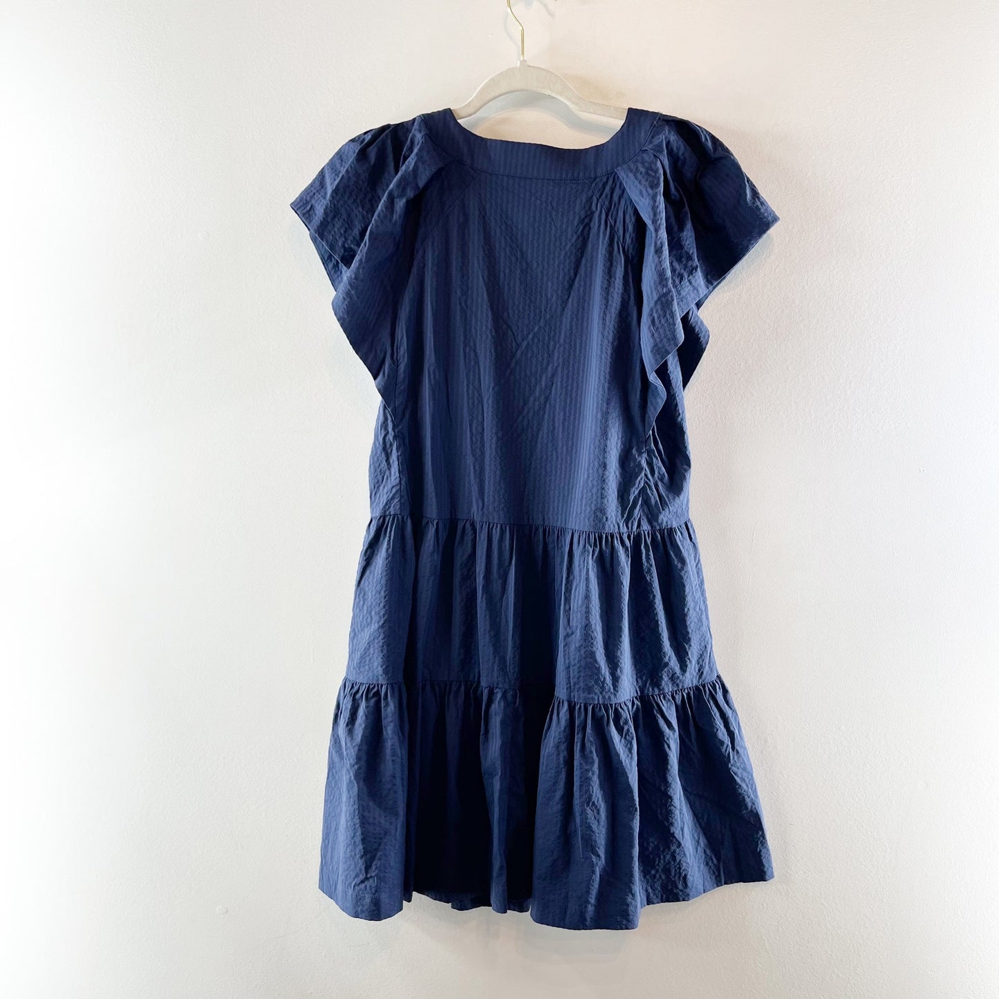 Vineyard Vines Performance Sophie Short Flutter Sleeve Harbor Dress Navy Blue S