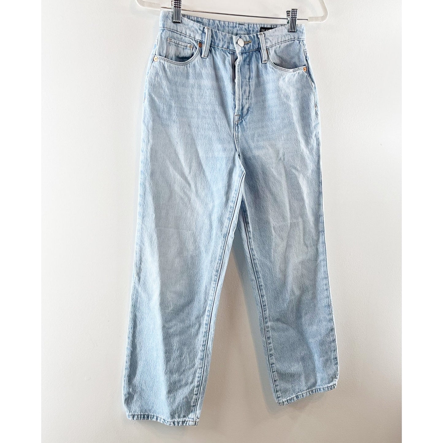 Blank NYC The Baxter Cropped High Rise Straight Leg Mom Jeans Blue 26 / 2