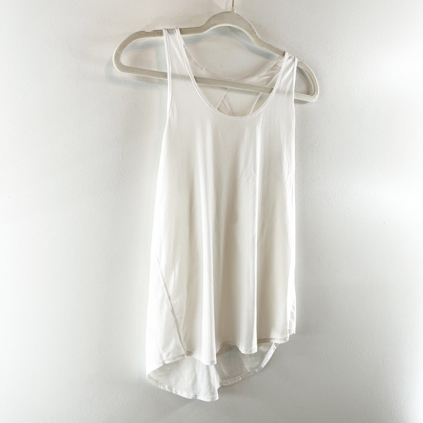 Lululemon Athletica Sleeveless Scoop Neck Racerback Tank Top White