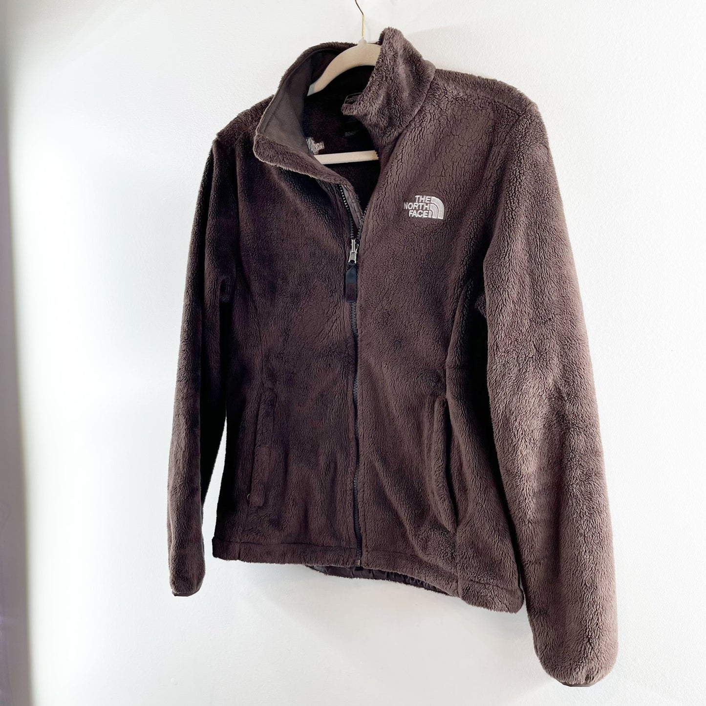 The North Face Osito Full Zip Fleece Jacket Brown Medium