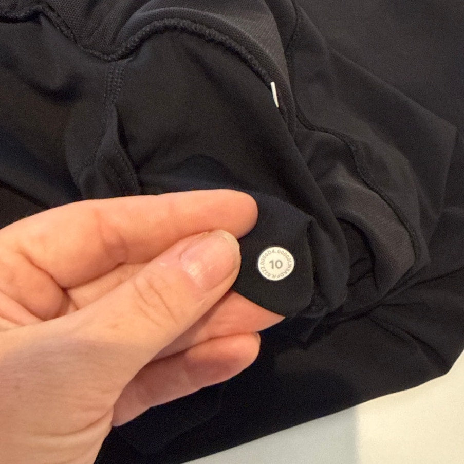 Lululemon Hotty Hot High-Rise Mini Tennis Skort Skirt Black 10