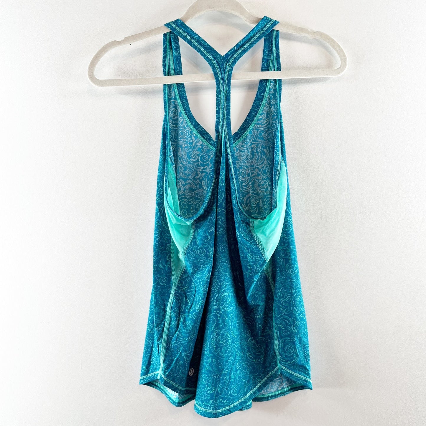 Lululemon Fast Lane Singlet Racerback Tank Top Foil Teal Green Small