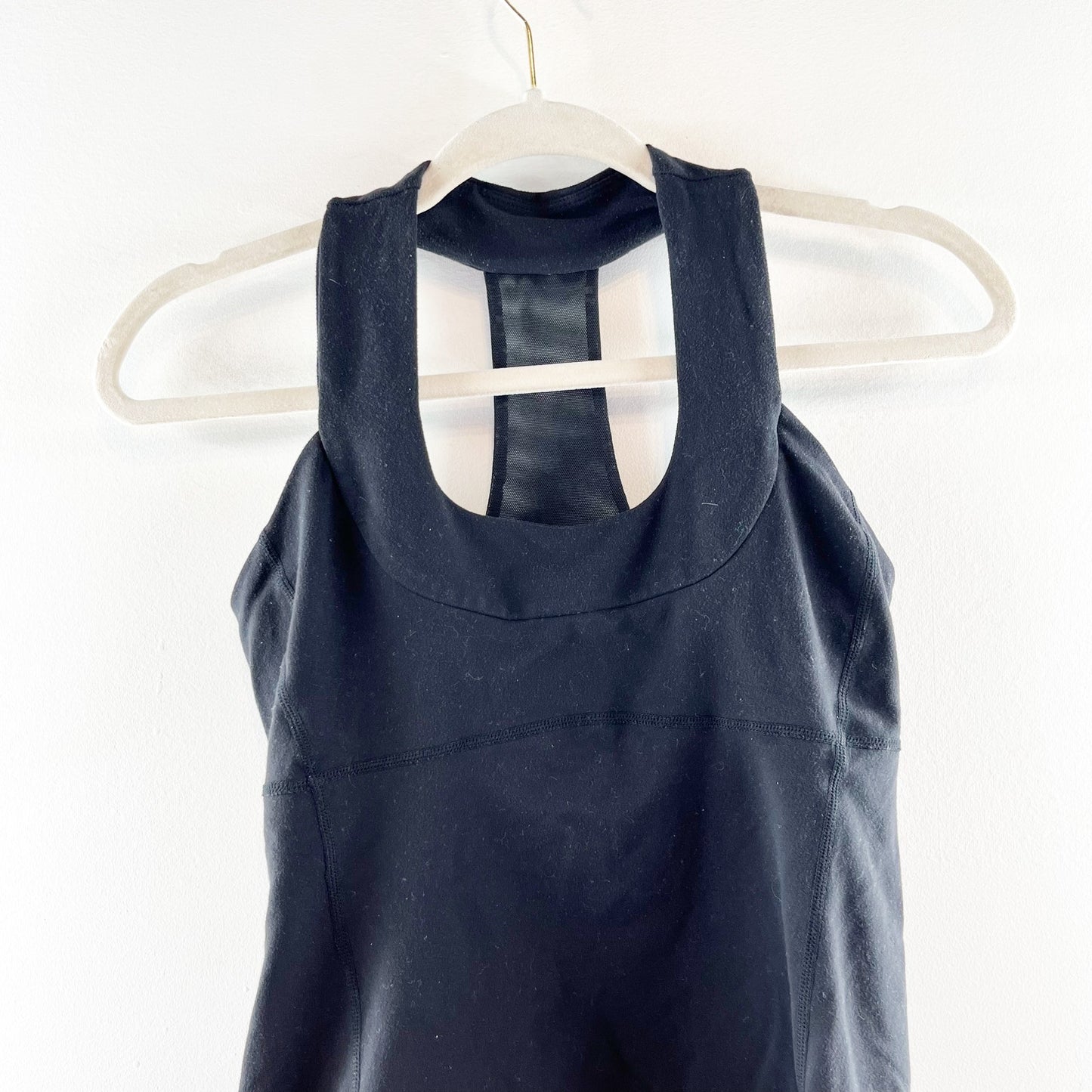 Lululemon Scoop Neck Workout Tank Top Black 6
