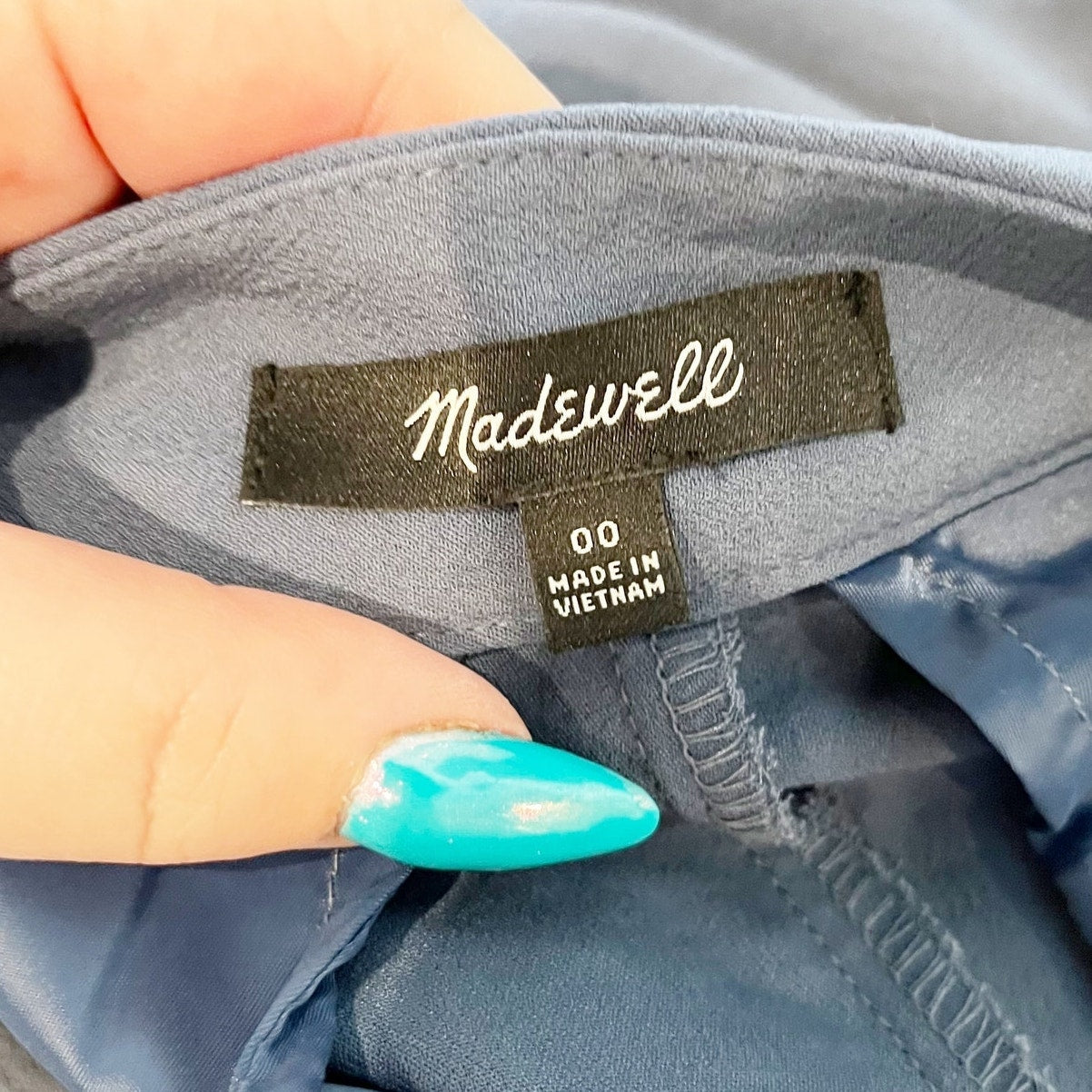 Madewell The Rosedale High-Rise Straight Relaxed Crepe Pleated Pant Nighttime 00