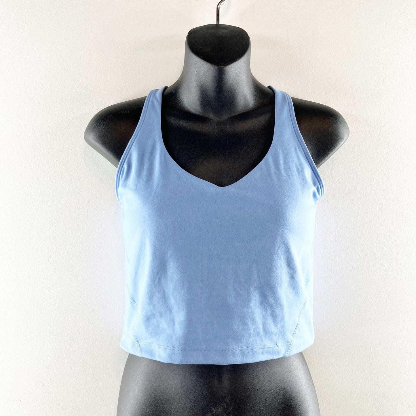 Gilly Hicks Go Recharge Strappy Back Cropped Tank Top Blue Large