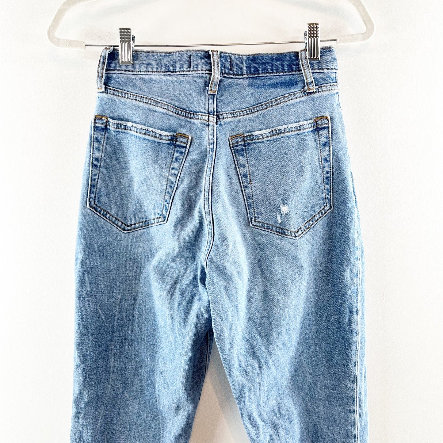 Abercrombie '90s Slim Straight Ultra High Rise Curve Love Jeans Blue 2 / 26