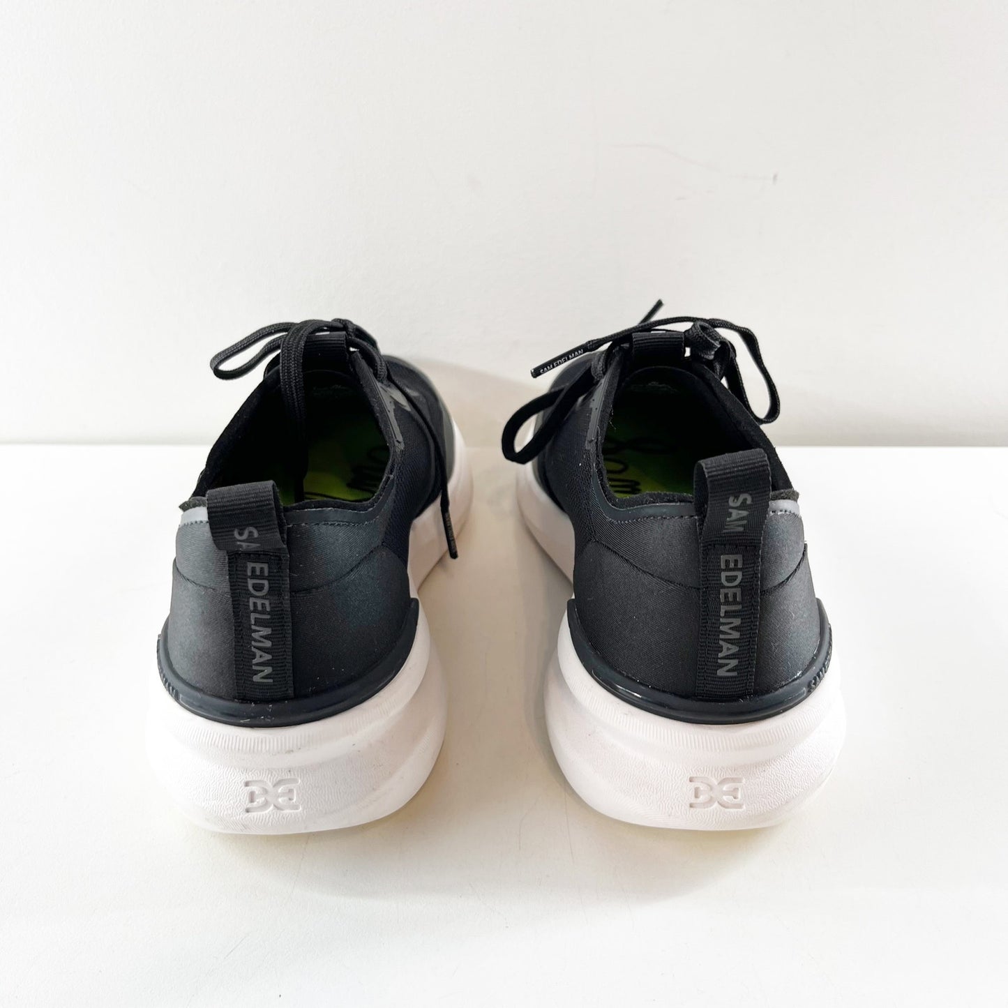 Sam Edelman Mesh Sarita Sneakers Shoes Black White 7.5