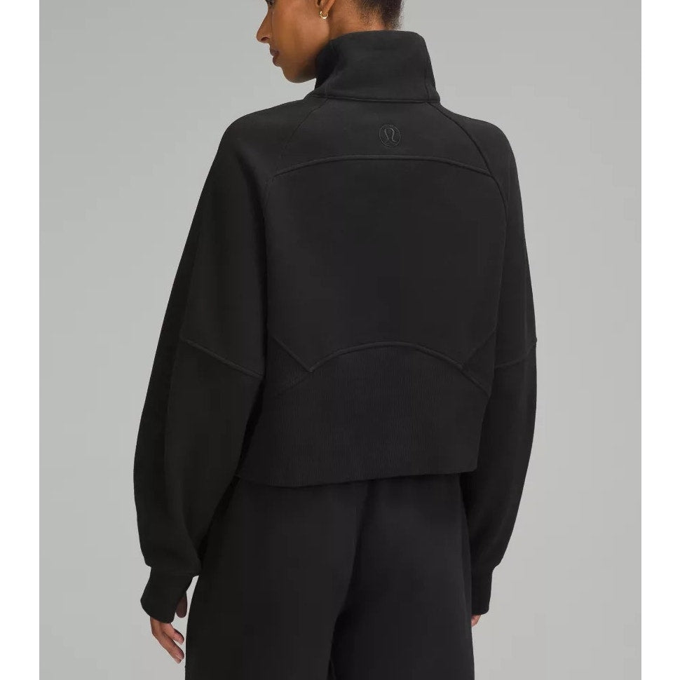 Lululemon Scuba Oversized Funnel Neck Half Zip Sweatshirt Black Medium Large