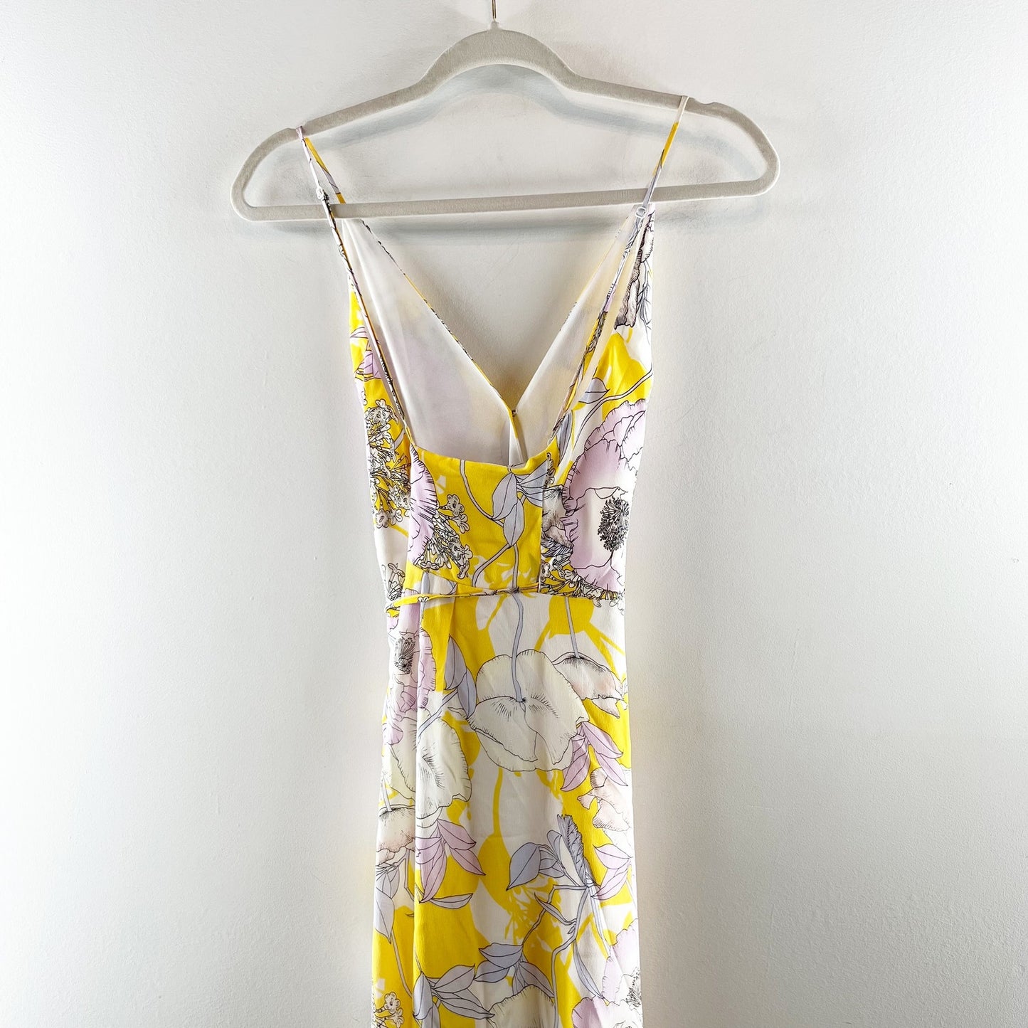 Yumi Kim Rush Hour Wrap Maxi Dress in Bora Bora Floral Yellow Medium