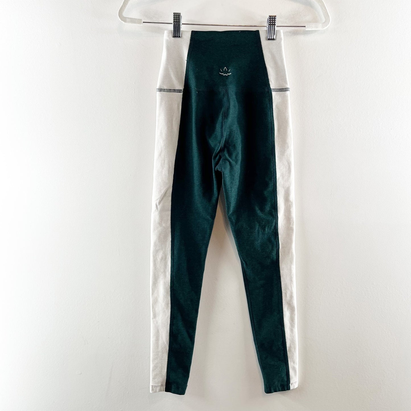 Beyond Yoga Spacedye Vitality Colorblock Legging Dark Spruce Green Eggshell S