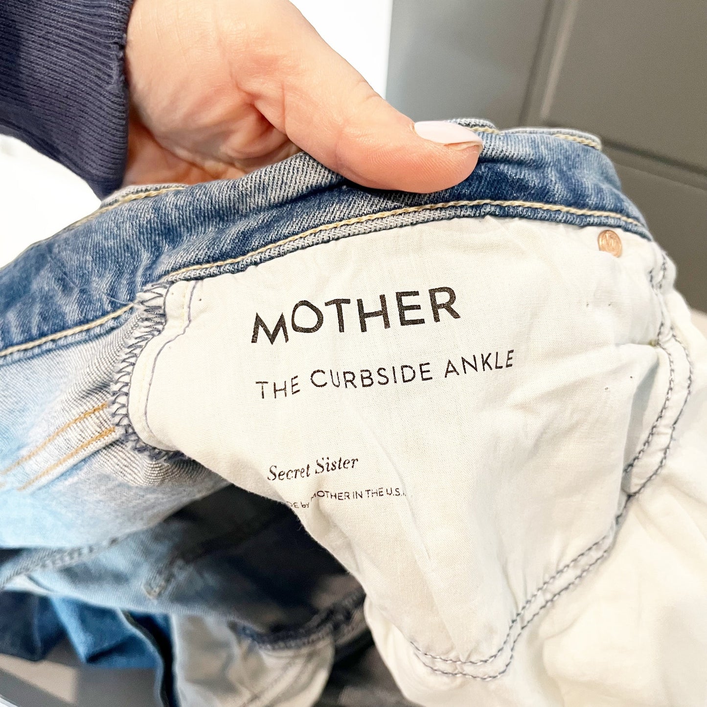 Mother The Curbside High Rise Straight Leg Ankle Jeans Secret Sister 29