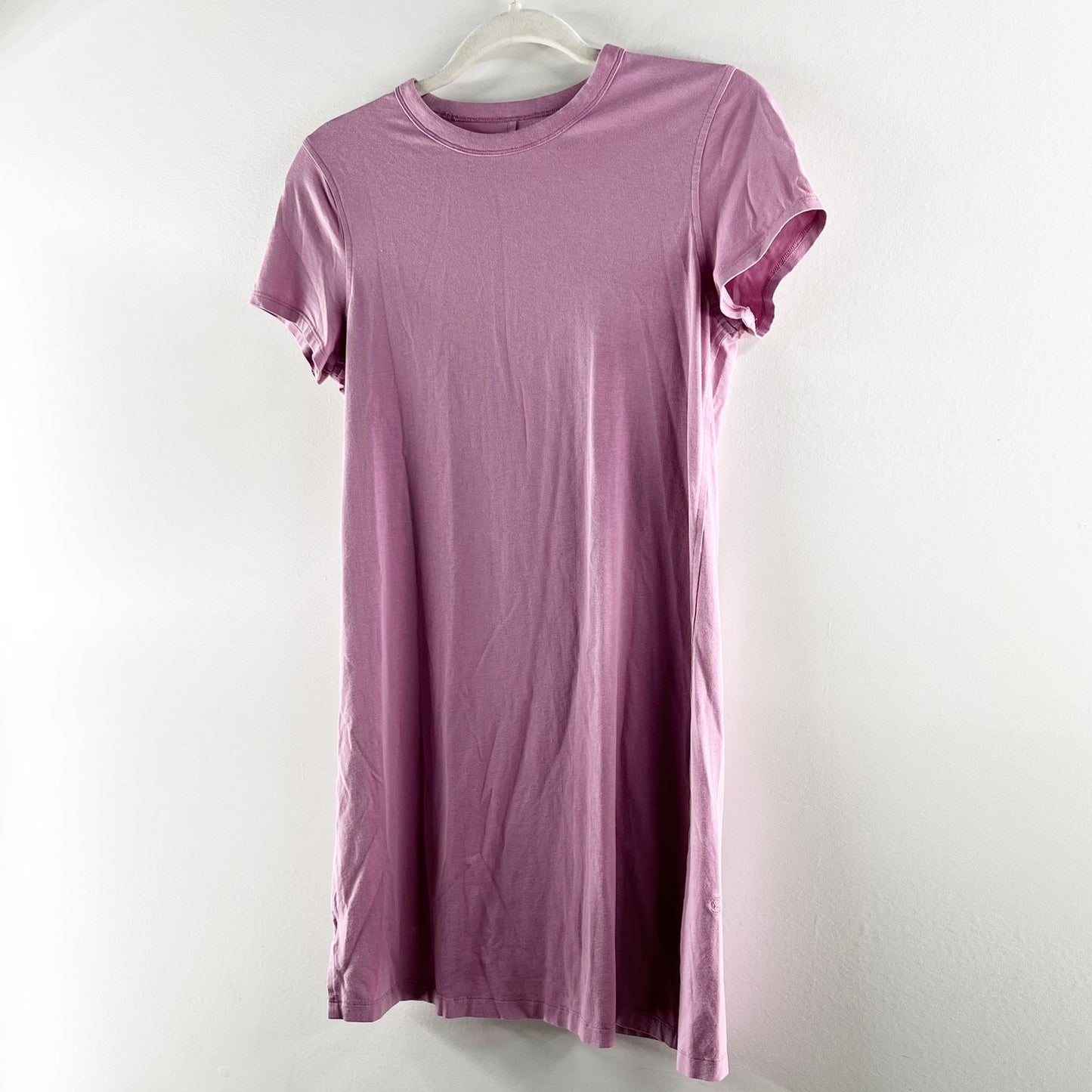 Lululemon Classic Fit Short Sleeve Cotton Mini Dress Purple Small