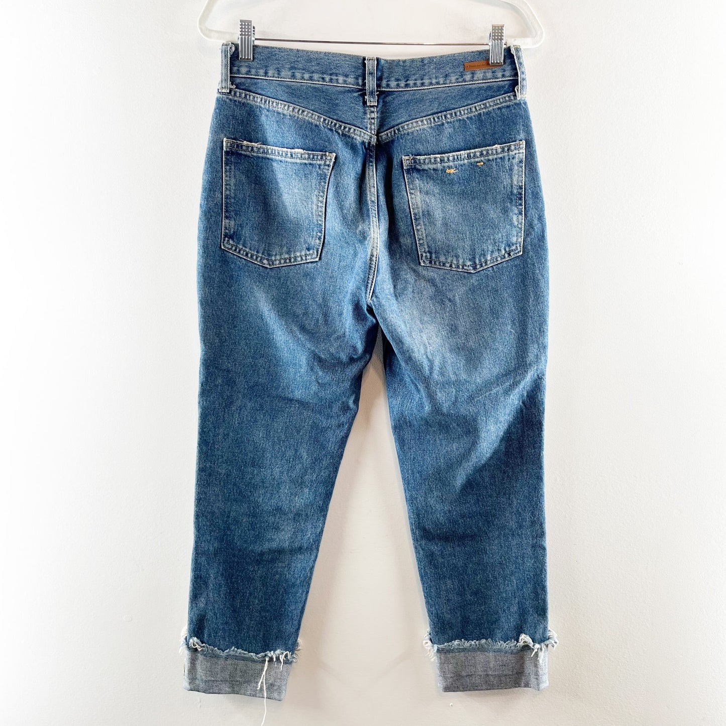 Pilcro and The Letterpress High Rise Tilde Slim Boyfriend Jeans Blue 28 / 6