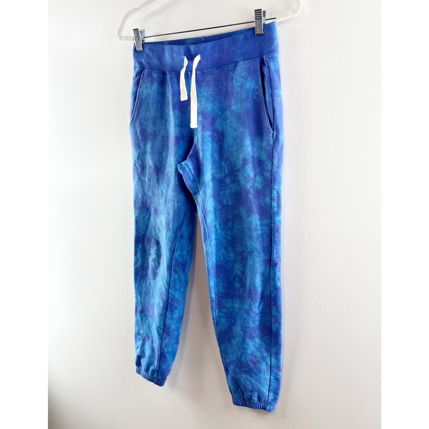 Electric & Rose High Rise Tie Dye Jogger Sweatpants Blue XS