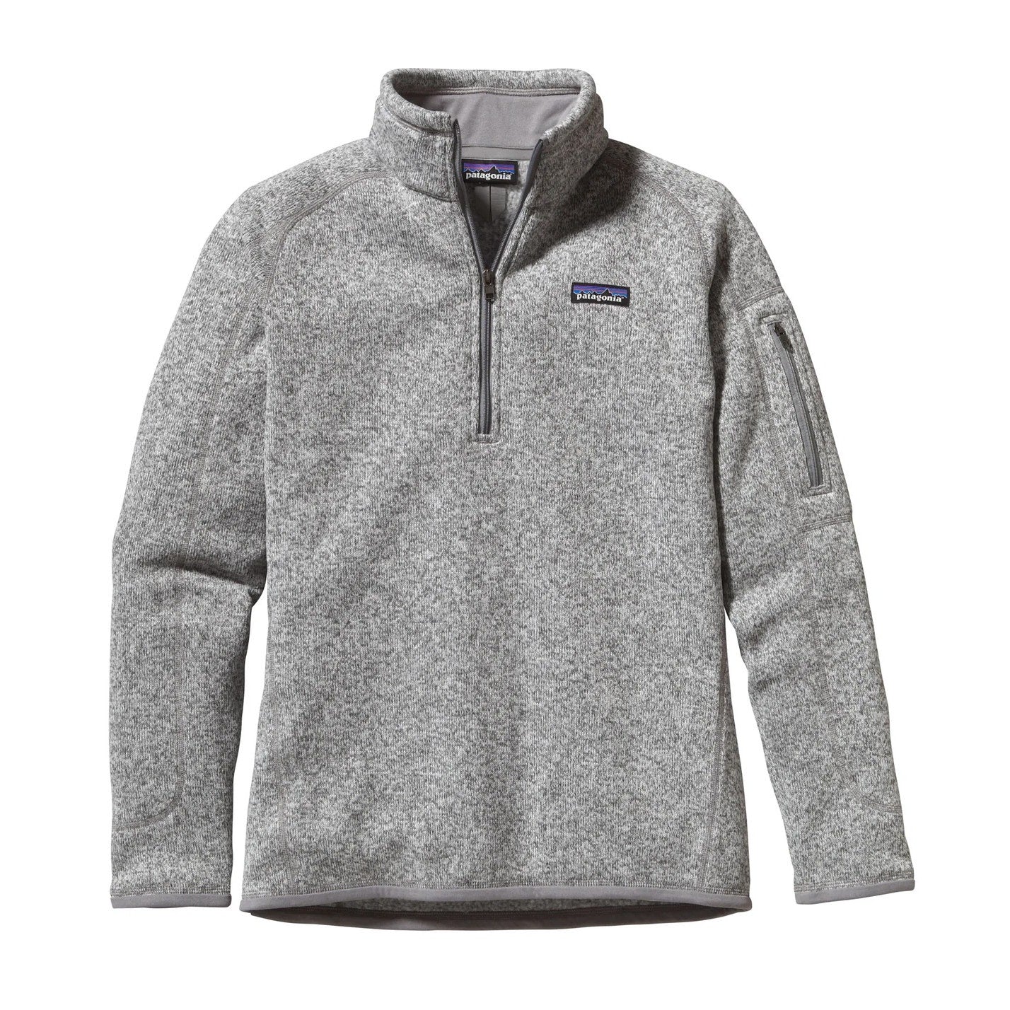 Patagonia Fleece Long Sleeve 1/4 Zip Better Sweater Jacket Birch White Gray XL