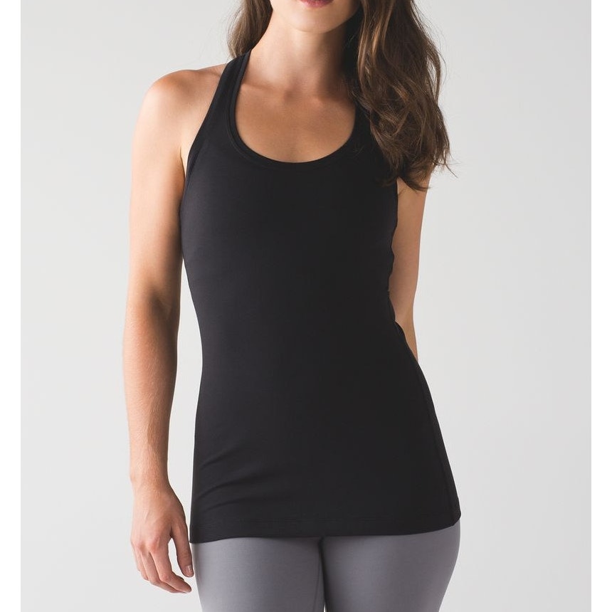 Lululemon Cool Racerback Scoopneck Tank Top Black Medium