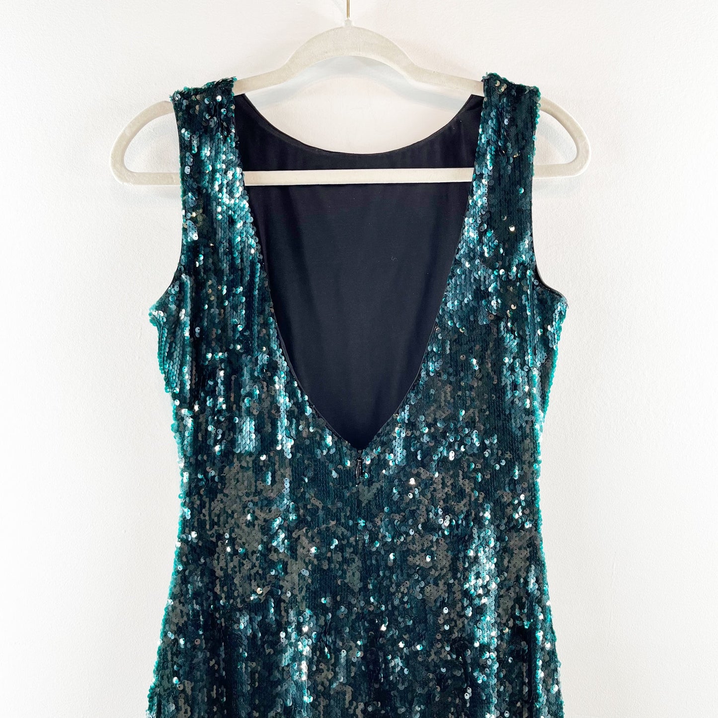 Dress The Population Audrey Sleeveless Sequin Midi Dress Green Medium