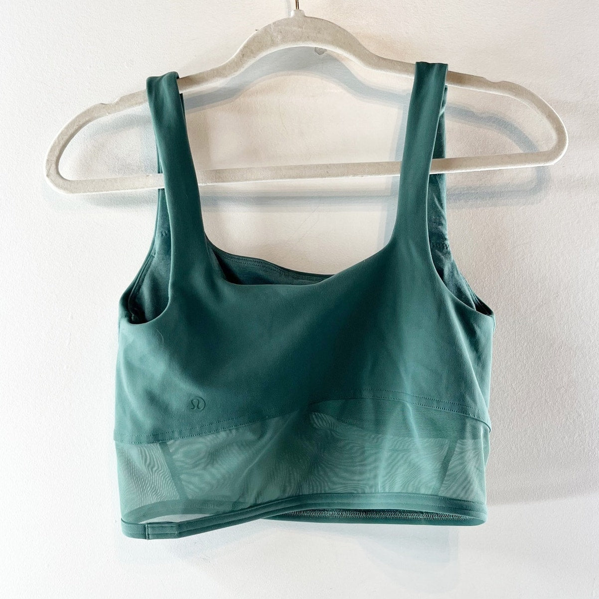 Lululemon Wunder Train Mesh Panel Tank Top Medium Forest Green 6