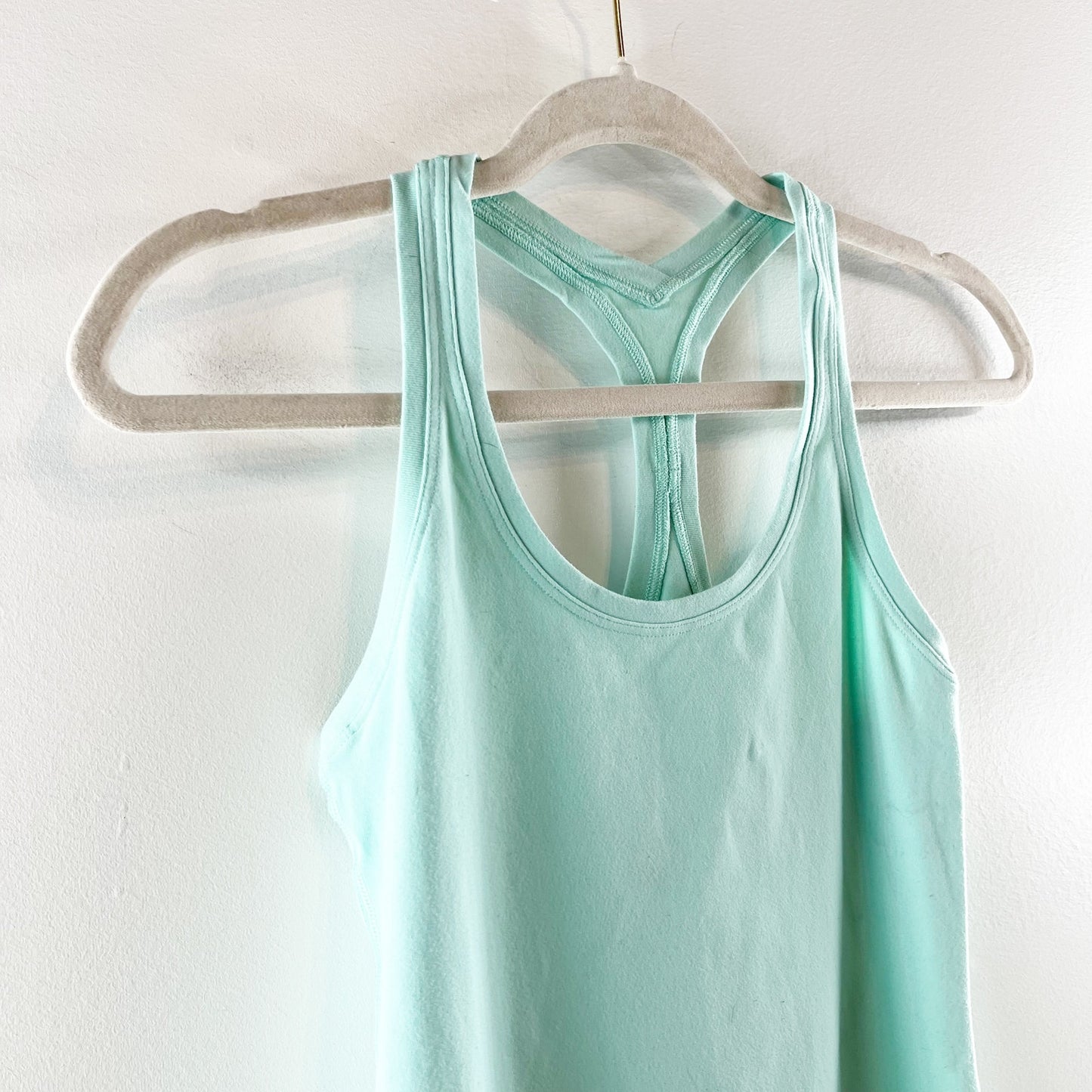 Lululemon Cool Racerback Tank Top Heathered Menthol Green 6