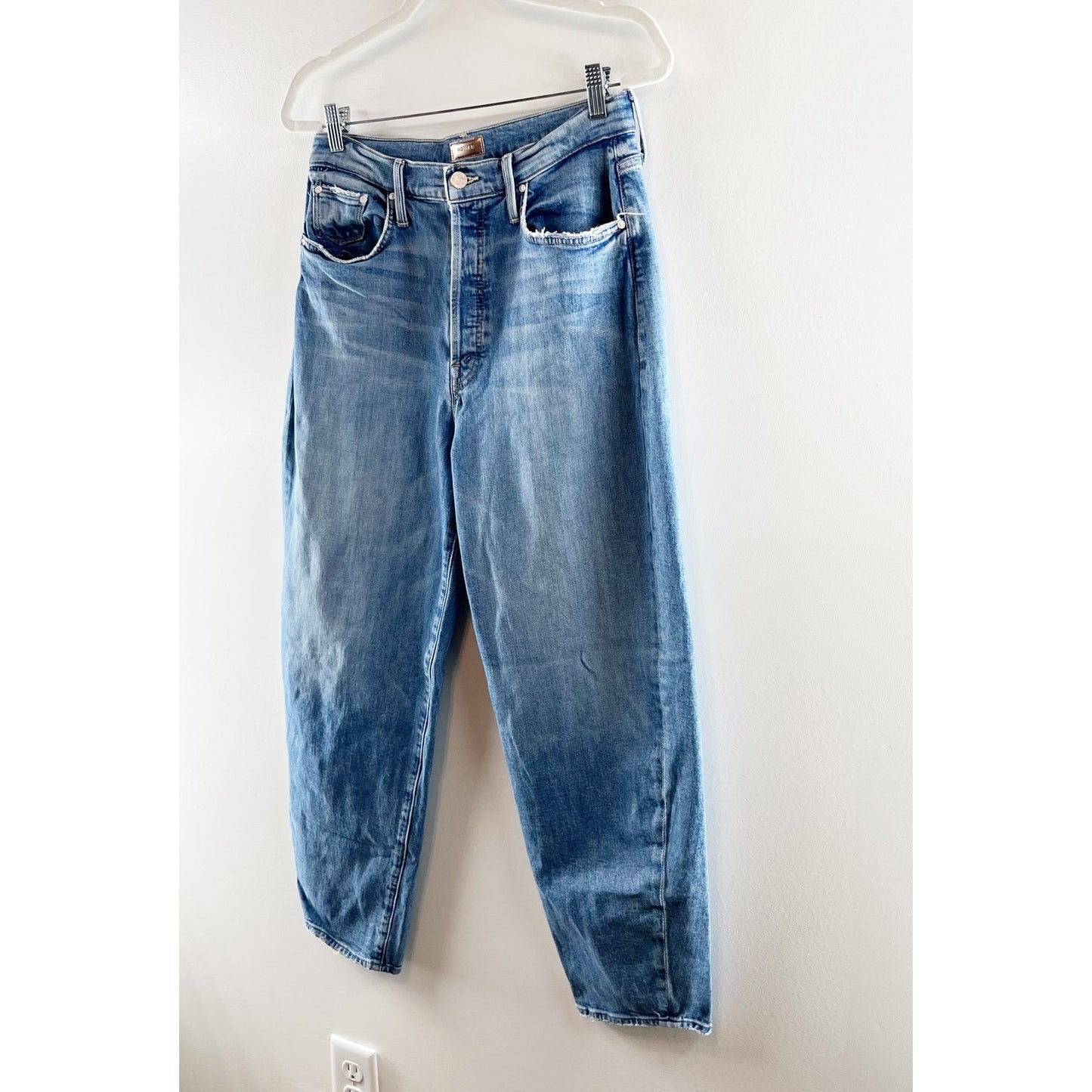 Mother The Curbside High Rise Straight Leg Ankle Jeans Secret Sister 29