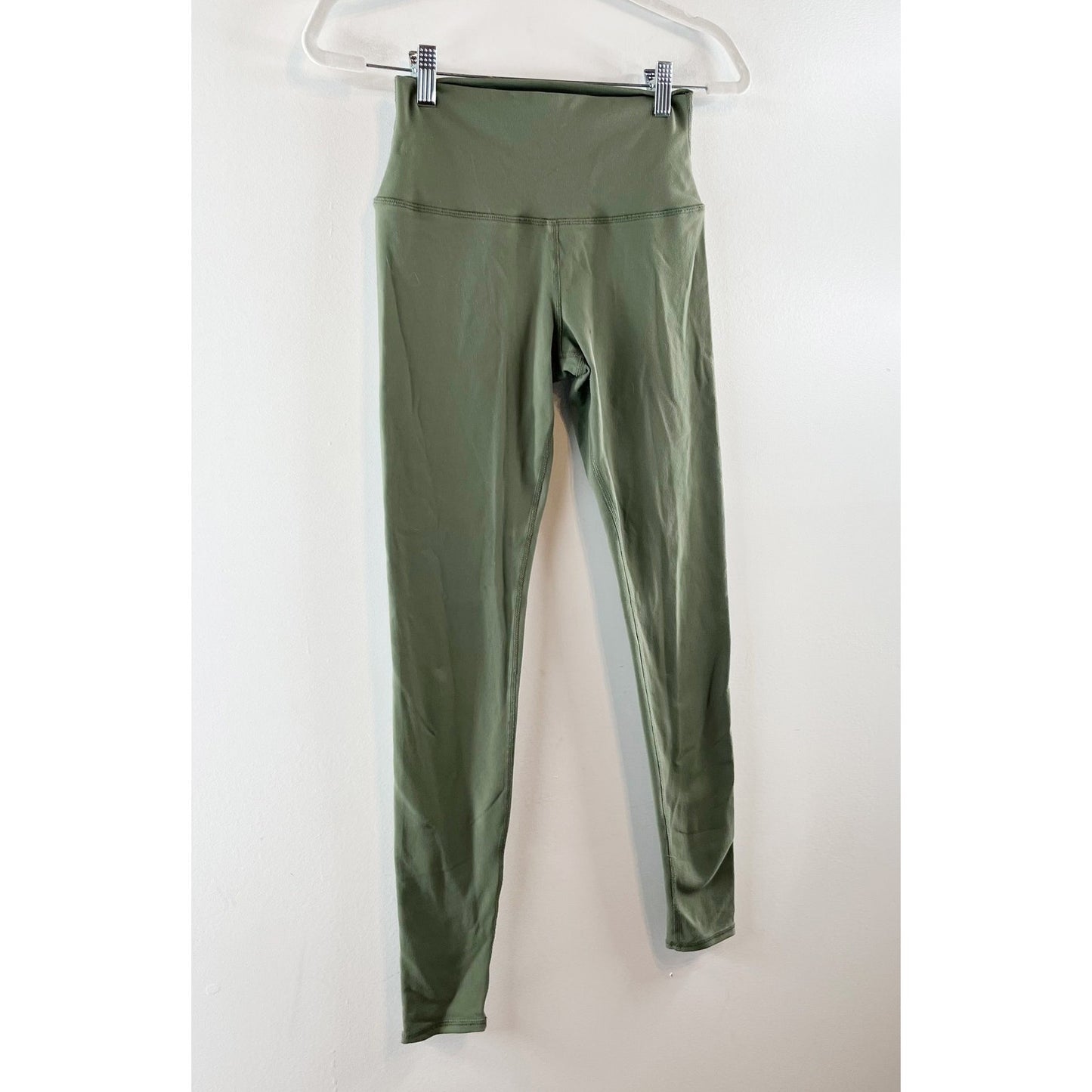 Alo Yoga High Rise Airbrush Leggings Pants Green XS
