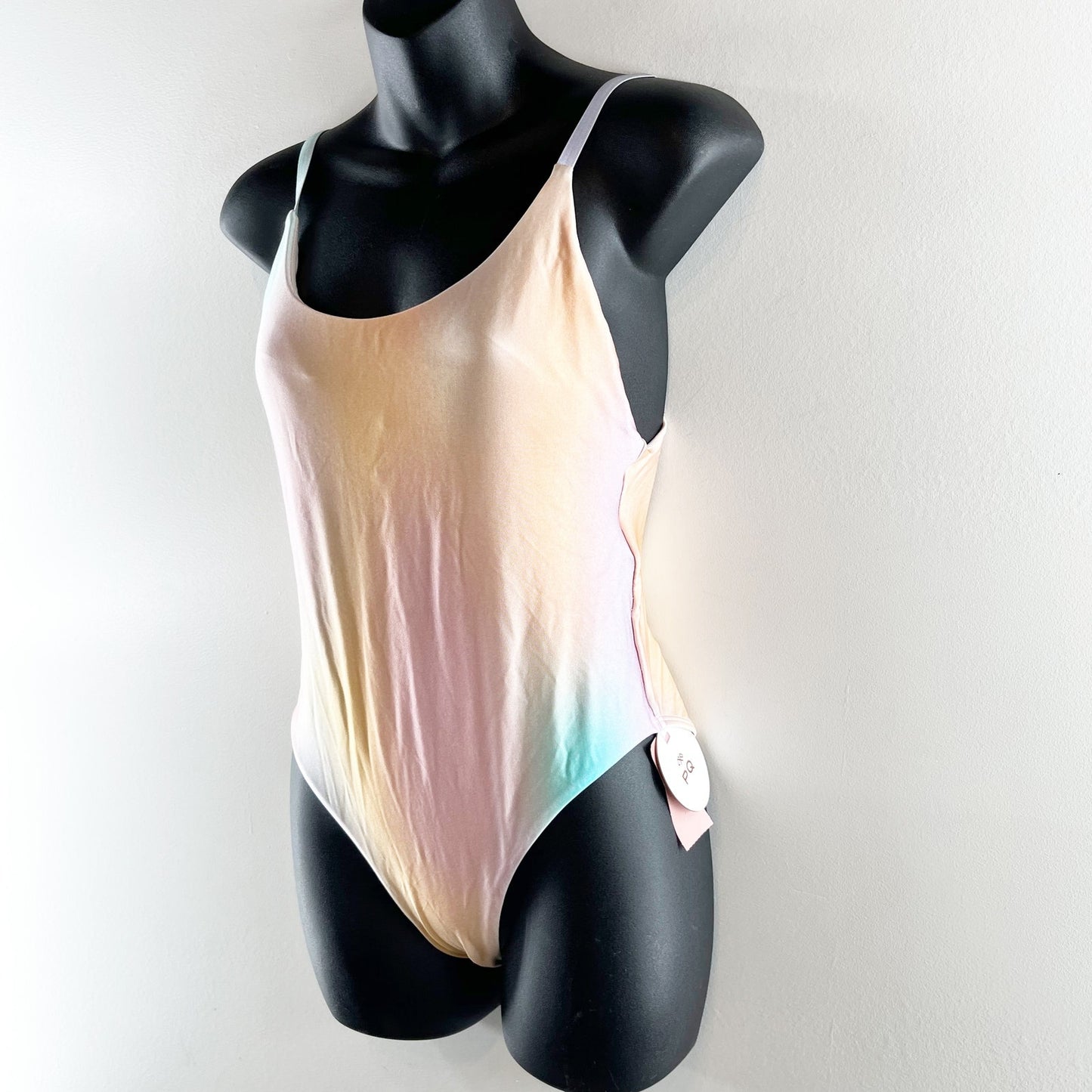 PQ Swim Golden Hour Scoop Low Back Ombre One Piece Swimsuit Pink Medium