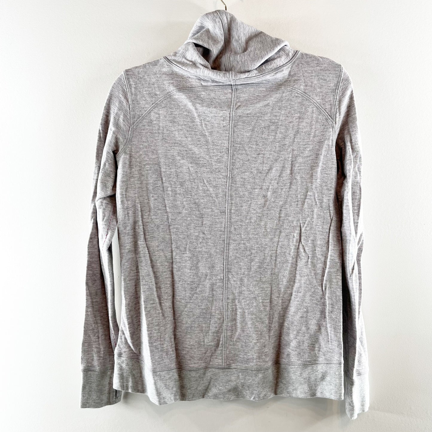 Lululemon In a Cinch Long Sleeve Cowl Neck Long Sleeve Pullover Gray Small
