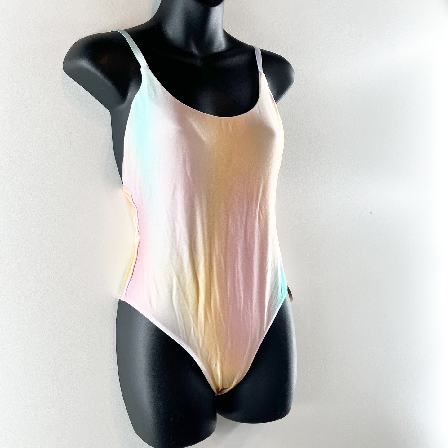 PQ Swim Golden Hour Scoop Low Back Ombre One Piece Swimsuit Pink Medium
