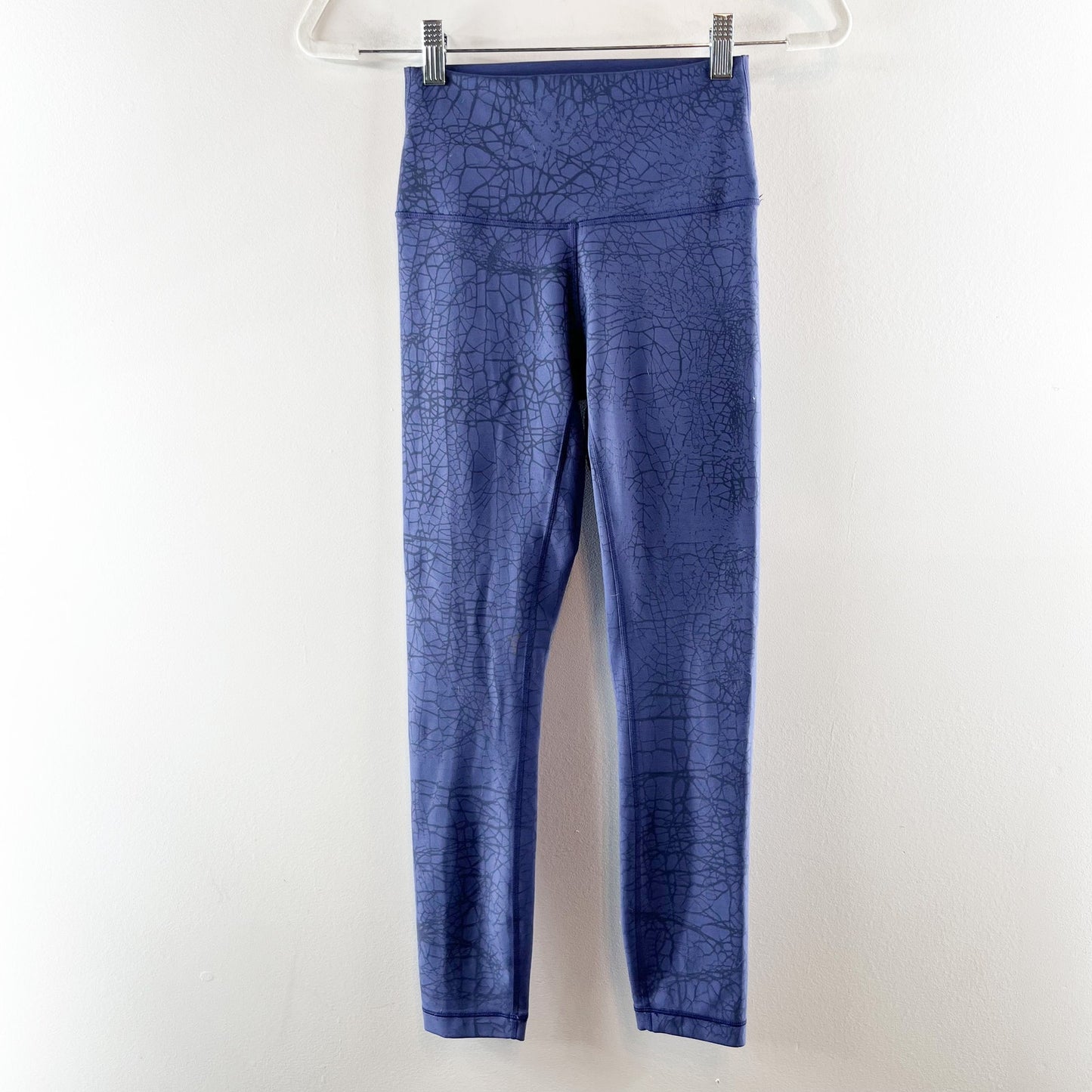 Lululemon Wunder Train High-Rise Tight 25" Thread Dye Night Sea Black Blue 4