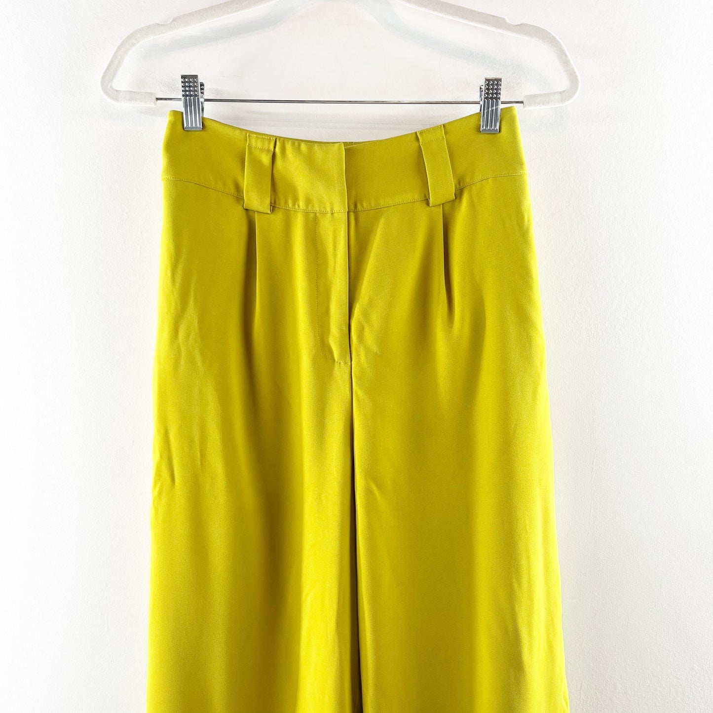 Lovers + Friends Topaz Wide Leg Trouser Pants Lime Green XS