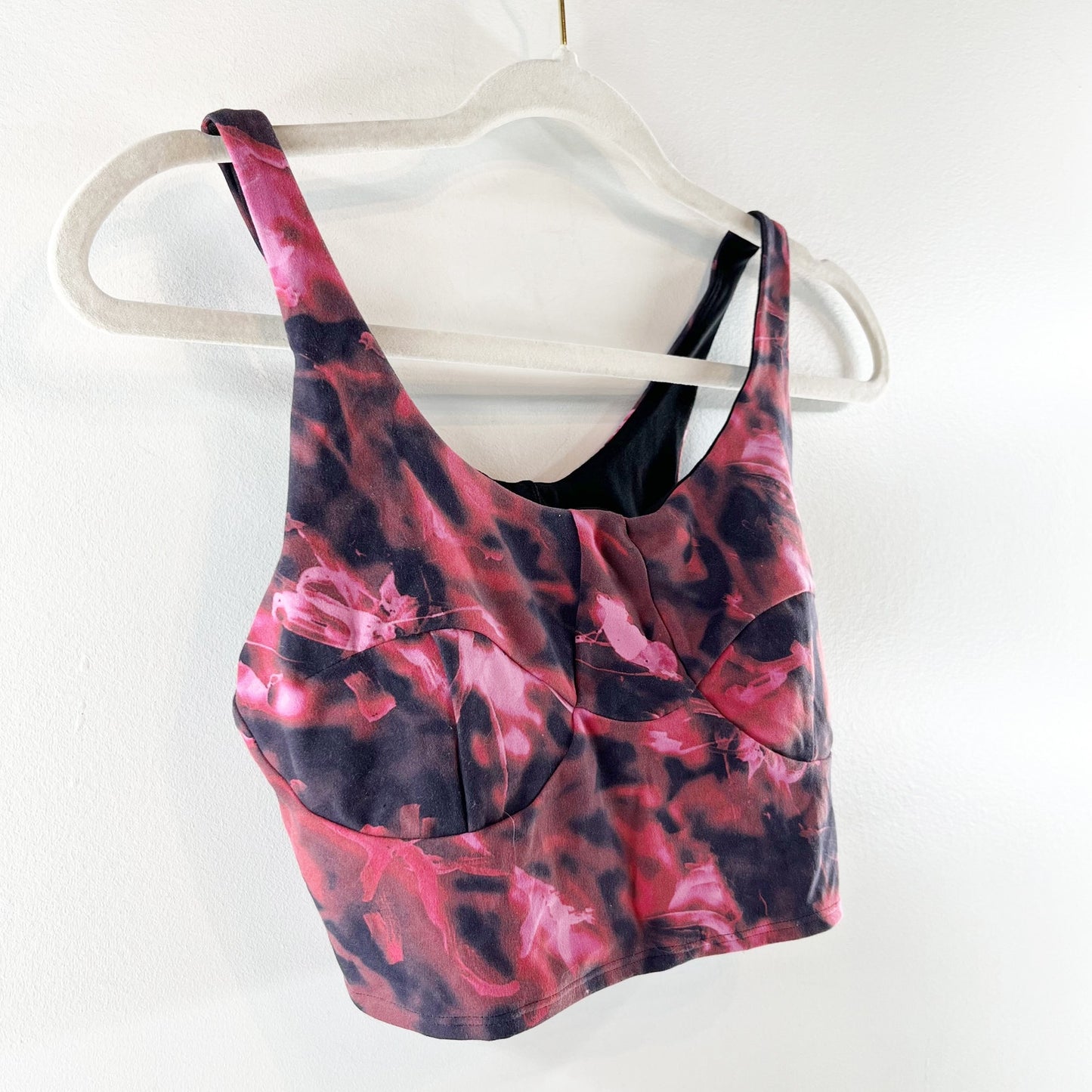Lululemon Nulu Front-Darting Yoga Bra Intensity Pink Blossom Multi 8